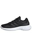 adidas Damen Gamecourt 2.0 Tennis Shoes Tennisschuhe, Core Black/Core Black/Silver, 40 EU