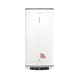 Ariston Velis Pro Wifi Elektrischer Warmwasserbereiter, niedriger Stromverbrauch, mehrere Positionen, 50 Liter, flach, WLAN und ECO-EVO-Funktion, 79,7 x 27,5 x 51,1 cm, Installation in Spanien