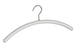 WENKO Kleiderbügel Rollo Buche Weiß - Garderoben-Bügel aus FSC® zertifiziertem Echtholz, Buchenholz, 45 x 19 x 2 cm, Weiß
