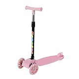 Tragbarer Scooter, Faltbar, Dreirad mit LED-Licht,Mobiler Kinderroller für 2–8 Jahre | Anfängerfreundlich zum Pendeln, Camping, Zuhause | Leicht, Stabil, Spaß Unterwegs