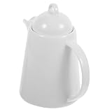 VALICLUD Keramischer Wasserkocher Eleganter Kaffeekrug für Zuhause Teekocher mit Deckel Retro Design für Wasser Tee