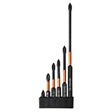 6 Stück 25/50/65/70/90/150 Mm Magnetischer Kreuz Schraubendreher Bit Elektriker Elektrowerkzeug Härte Schlagschrauber Bit Verschleißfester Schraubendreher Satz