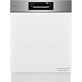 Teilintegrierter AEG 9000 Geschirrspüler, 60cm, smarte WiFi Spülmaschine, multifunktionale Körbe auch für Backbleche, Wein- & Biergläser, extrem leise 38 dB, A-10%, LED-Innenbeleuchtung, GT9200X2SCM