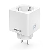 Hama WLAN Steckdose Professional, Mini Plug (smarte Steckdose mit Verbrauchsmessung, WiFi Steckdose für Sprach- u. App-Steuerung, für z.B. Heimkino, Stehlampe, Ventilator, 3680W, 16A) weiß