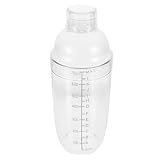 DOITOOL Transparenter Cocktail Shaker aus Dickem mit Skala Auslaufsicherer Mixer für Bar Milchtee Zuhause mit Sicherer Dichttechnologie und Leichter Reinigung