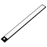 Hoement Intelligente Ultradünne LED Bewegungsmelder Lampe Kabelloses Warmweißes Nachtlicht Wiederaufladbar für Kleiderschrank Küche Wohnzimmer Batteriebetriebene Schrankleuchte mit
