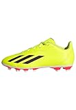 adidas X Crazyfast Club Flexible Ground Boots Fußballschuhe, Solar Yellow/Core Black/Cloud White, 38 EU