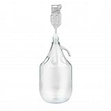 Unbekannt Set 5L Flasche + Stopfen + Gärröhrchen Weinballon Gärballon Glasflasche Gärbehälter