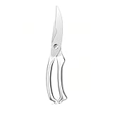 MLG Tools Superleichte Geflügelschere aus Edelstahl, Küchenschere mit automatischem Rückprall, langlebige Lebensmittelschere mit Verriegelung, Kochschere für die Küche