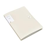 2 STÜCKE A4 Dateiordner Sichtbuch 30/60 Seiten Transparente Einlage Papier Dokument Organizer Tasche Büro Schulbedarf Schreibwaren(Beige 60 Pages)