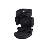 Bebeconfort Road Safe i-Size Sitzerhöhung, i-Size-Kindersitz, Installation mit Sicherheitsgurt, ab 3,5 Jahre bis zu 12 Jahren, 15-36 kg, 100-150 cm, Full Black
