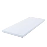 MLILY Matratzen Topper 180x200cm Matratzenauflage aus Komfortschaum mit Kühlender Gelschaumschicht, Gel Matratzentopper 7cm Höhe Zertifiziert nach Oeko Tex und CertiPur, 180x200 cm