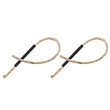 Sewroro 2 Stück Anzündseile aus Bienenwachs Leinen Wetterbeständig Schnelles Anzünden für Camping Grillzubehör und Outdoor Einsätze