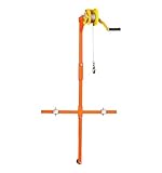 Klimagerät Hebewerkzeug mit selbstsichernder manueller Seilwinde, 150 kg Tragkraft, für sichere Installation im Freien