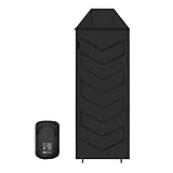 MeevrgR Sea Lion Schlafsack, 220 x 80 cm, mit Heat-Lock-Technologie, weiches Polyester-Futter für Outdoor-Camping, verstellbare Kapuze, tragbares Kompressionsdesign, Schwarz/Grün, Schwarz G160