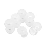 Gogogmee 10Stücke Transparente Pilzform Spenderflaschen für Kosmetik Wiederverwendbare Reisecontainer mit Verschlossenem Deckel für Cremes und Lotionen