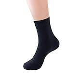 Winter einfarbig gebürstet dicker warme Socken Haussocken Skisocken Mondsocken Cheerleader Socken (Navy, One Size)
