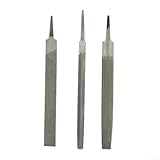 150 mm Stahlfeilen für Metallbearbeitung, inkl. flache, runde, halbrunde, dreieckige und quadratische Formen für detaillierte Arbeiten (quadratische Feile)
