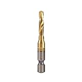 Kobaltbohrer-Set, metrisches Gewinde, HSS-Bohrerset aus Hochgeschwindigkeitsstahl, M3, M4, M5, M6, M8, M10, Sechskantschaft, für Metall, Holz, Gewindebohrer (M5)