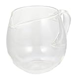 LALADEFIEE Hitzebeständiger Teeglas Teeteiler Hitzebeständige Glas Teetasse für Büro und Haushalt Einfacher und Eleganter Teeverteiler Leicht zu Reinigen für Teeliebhaber