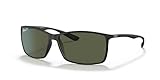 Ray-Ban Herren Liteforce Sonnenbrille, Schwarz (Gestell: Schwarz Glas: Polarisiert Grün 601s9a), Large (Herstellergröße: 62) EU