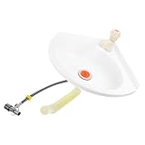 Toddmomy Eckwaschbecken Kunststoff Wandmontage Dreieckiges Waschbecken Platzsparend für Gäste wc Badezimmer Garage mit Einfacher Installation und Modernem Design