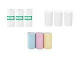 VCSZYAFX Thermopapier Kassenrollen Mini-Etikettendrucker, 10 Rollen, Thermo-Fotopapier, Thermo-Taschenpapier, Aufkleber, Etikettendrucker, Etiketten FüR Kinder Sofortbildkameras(9Rolls Mix)