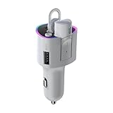 Autoladeadapter | Auto-Netzadapter | 2-in-1 Multifunktions-Auto-Ladeadapter mit Geräuschreduzierung, USB-Ladegerät mit Schnellladung