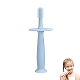 Silikon-Zahnbürste für Kinder, 360°-Zahnbürsten mit Saugbasis, Silikon-Zahnbürstenzähne für Kinder, Spielzeug zur Zahnung für Kinder 6-12 Me