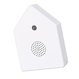 Qsvbeeqj Singende Vogelbox mit Naturgeräuschen mit Bewegungsmeldern, tragbare Vögel zwitschern für Badezimmer, Yoga, Reisen, entspannende Umgebung, Lärm