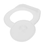 HOODANCOS Dicker Temporärer Toilettensitz mit Deckel aus Kunststoff Leicht und Kompakt Hygienische Wc sitzauflage für Baustellen Camping und Mobile Toiletten Geruchshemmend und Einfach zu