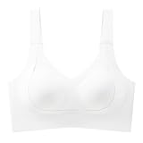 Sport-BHs für Damen, hohe Unterstützung, Tank-Top, drahtlos, Übergröße, Push-Up-Sport-BH, Laufen, hohe Belastung, sexy Sport-BHs für Damen, hohe Unterstützung, große Brust, stützend, weiß, XXL