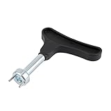 Gosknor Golfschuhe Spike Schlüssel, Eisenlegierung Werkzeug zum Ersetzen von Golfschuhen mit Spikes mit Bequemem Griff Spike-Entferner für Golfschuhe für Spike-Schuhe (Schwarz)