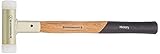 Peddinghaus Schonhammer Rückschlagfrei 30 mm – Mit Hickorystiel, 440 g, Auswechselbare Polyurethan-Köpfe, Splitterfrei, Vervielfachung der Schlagenergie