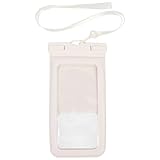 jojofuny Mobile wasserdichte Tasche Handy, Mobiltelefon Miserabel Abdichtung Schützen Wassertank Zusammenklappbar Sprühen Fanny Luft Träger wasserdichte Handyhüllen Klopfen Polyester Weiß