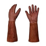 WAFOHSR Gartenhandschuhe Wärmeisolierende, rutschfeste Gartenhandschuhe, Rosenhandschuhe Atmungsaktiv Komfortabel(L)