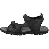 Geox Herren Uomo Sandal Strada A Sandalen 44 EU Schwarz