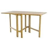 Divero Klapptisch Alicante aus Teak Holz, unbehandelt – Farbe: Natur-Braun