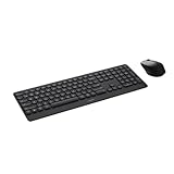 Rapoo Bluetooth Tastatur mit Maus Set Kabellos 9390M QWERTZ Wireless Handballenauflage Computertastatur Mouse Schnurlos Funktastatur Full Size Alumininum Multi Devices PC Dunkelgrau