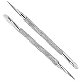 SHERCHPRY 2Stücke Nagelhautschieber Dual Seiten Nagelhautentferner Für Maniküre Und Pediküre Nagelschaber Für Fingernägel Und Zehennägel Nagelkunstartikel