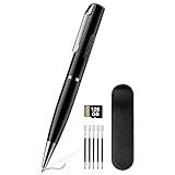 128GB Diktiergerät Digital, Voice Recorder mit 1536 Stunde Aufnahmekapazität, One-Click Recording, 360° Surround Aufnahme, Tragbar Digitales Diktiergerät Aufnahmegerät für Vorlesungen, Meetings