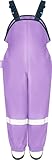 Playshoes Matschhose Regenlatzhose Ungefüttert Unisex Kinder Wind- und wasserdichte Regenhose Regenbekleidung, flieder, 128