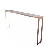 ATHUAH Schmaler Eingangstisch, Konsolentisch, quadratischer Sofatisch, 15 cm breiter Verandatisch für hinter dem Sofa, schmaler Beistelltisch (Größe: 120 x 15 x 75 cm, Farbe: A)