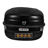 iplusmile Kasten Kofferraum Roller Kofferraum Sitztasche Topcase Gepäckträgerkoffer Black Eisen