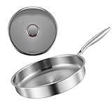 Antihaft-Pfanne – Pfannen-Kochgeschirr, Kochutensilien | Kochpfanne mit Deckel, Bratpfannen induktionsgeeignet für Elektropfanne, Omelett-Hersteller P