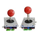 ZEPFJHE Game Joystick Set Nicht Slip Nut Design & Starke Stahlwellen Allgemeines Spiel Joystick Einfach Für Spielschränke Zu Bedienen