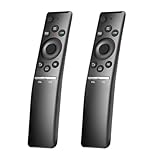 2 Stück Ersatz für Samsung Fernbedienung Fernseher, Remote Control kompatibel mit Allen Samsung Smart Frame, Curved, QLED, UHD, SUHD, HDR, LCD, LED HDTV TVs