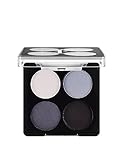Flormar Color Eyeshadow Palette Feine Textur & Matte/Schimmer 4er Lidschatten-Palette 002 - Black Dust