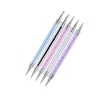 5Stücke Teiliges Nail Art Dotting Pen Punktierstifte für Nageldesigns für Präzise Detailarbeiten und DIY Maniküre Hochwertige Farben Zufällig