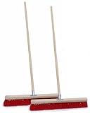 Kolor 2 STK. Straßenbesen Industriebesen Kehrbesen, wählbare Breiten (60 cm mit 150 cm Stiel)